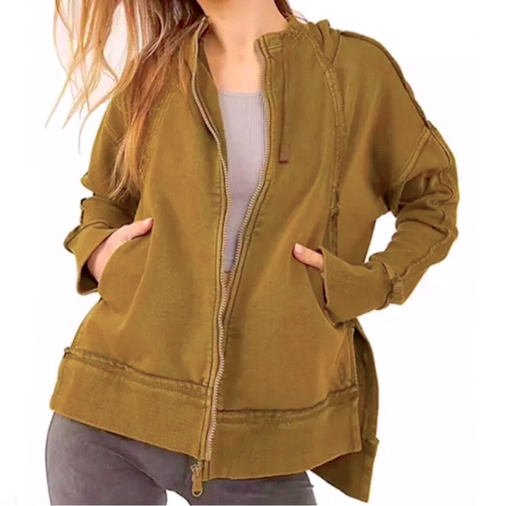 Free People | FP Movement Only One Zippered Hoodie Sweatshirt with pockets
